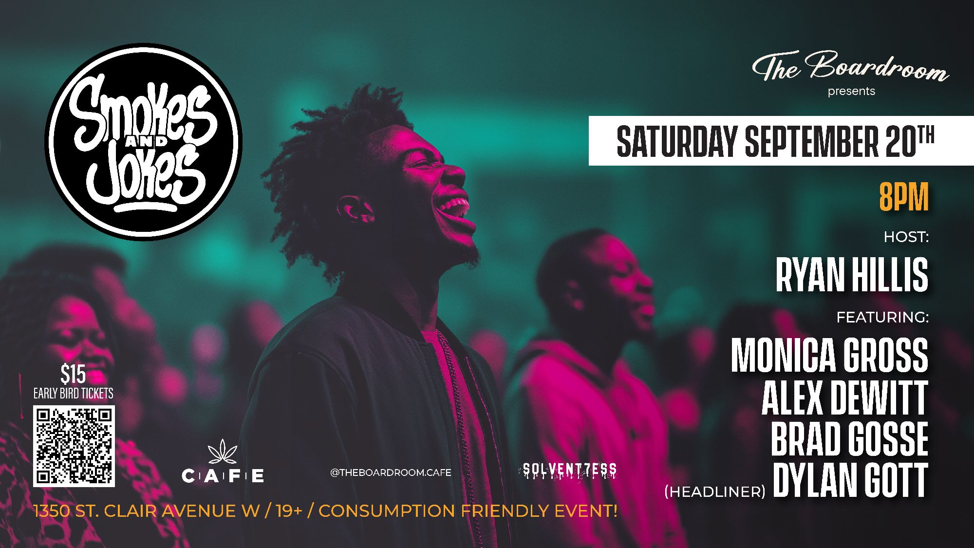 Sept 20th Toronto Comedy Show Up in Jokes